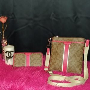 Coach Crossbody & Wallet Set